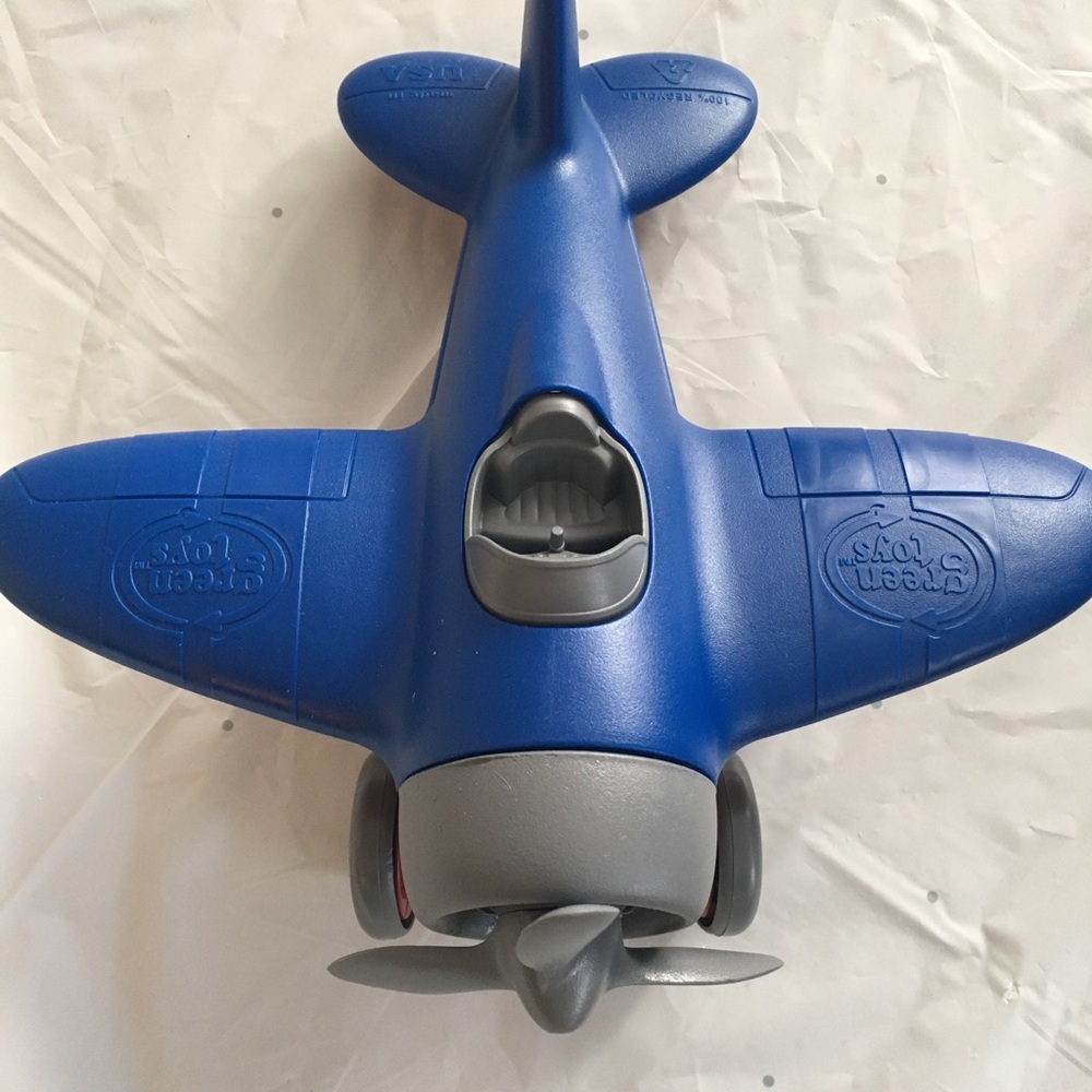 Green Toys Airplane 100% Recycled Plastic Eco Toy Safe for Toddlers USA Made
